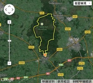 ATB-route Holten-Nijverdal 路線圖(來源:MTBroutes) 20140814_mountainbikinginNL5